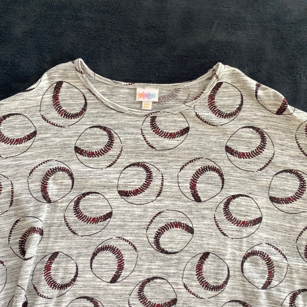 LuLaRoe Irma baseball theme XXS